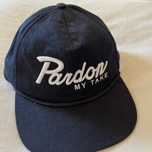 Pardon My Take (Barstool) Adjustable Hat Navy